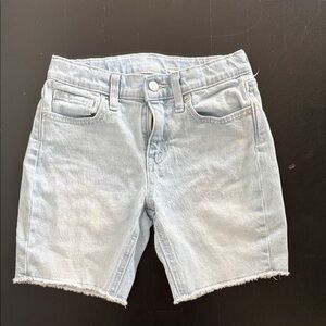 Old Navy Kids High Rise Bermuda Light Blue Denim Shorts